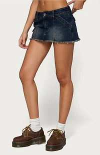 Edikted Adania Denim Mini Skort
