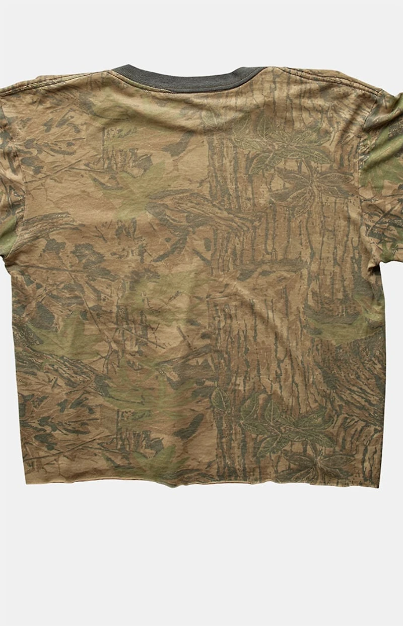 PS VINTAGE 90s Camo Cropped Top
