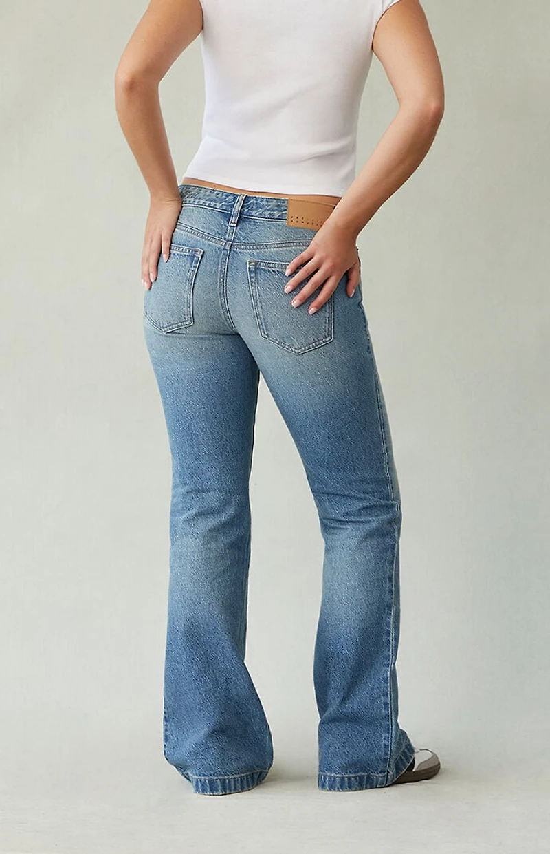 Pacsun Jade Low Rise Bootcut Jeans Light Blue Tint