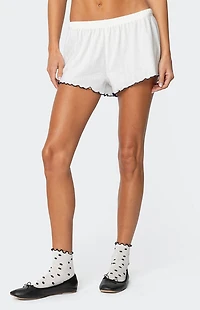 Edikted Chelsey Pointelle Shorts