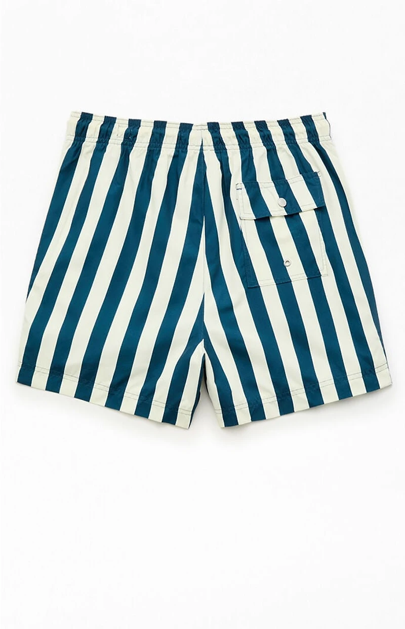 Pacsun Dune Striped 4.5" Swim Trunks