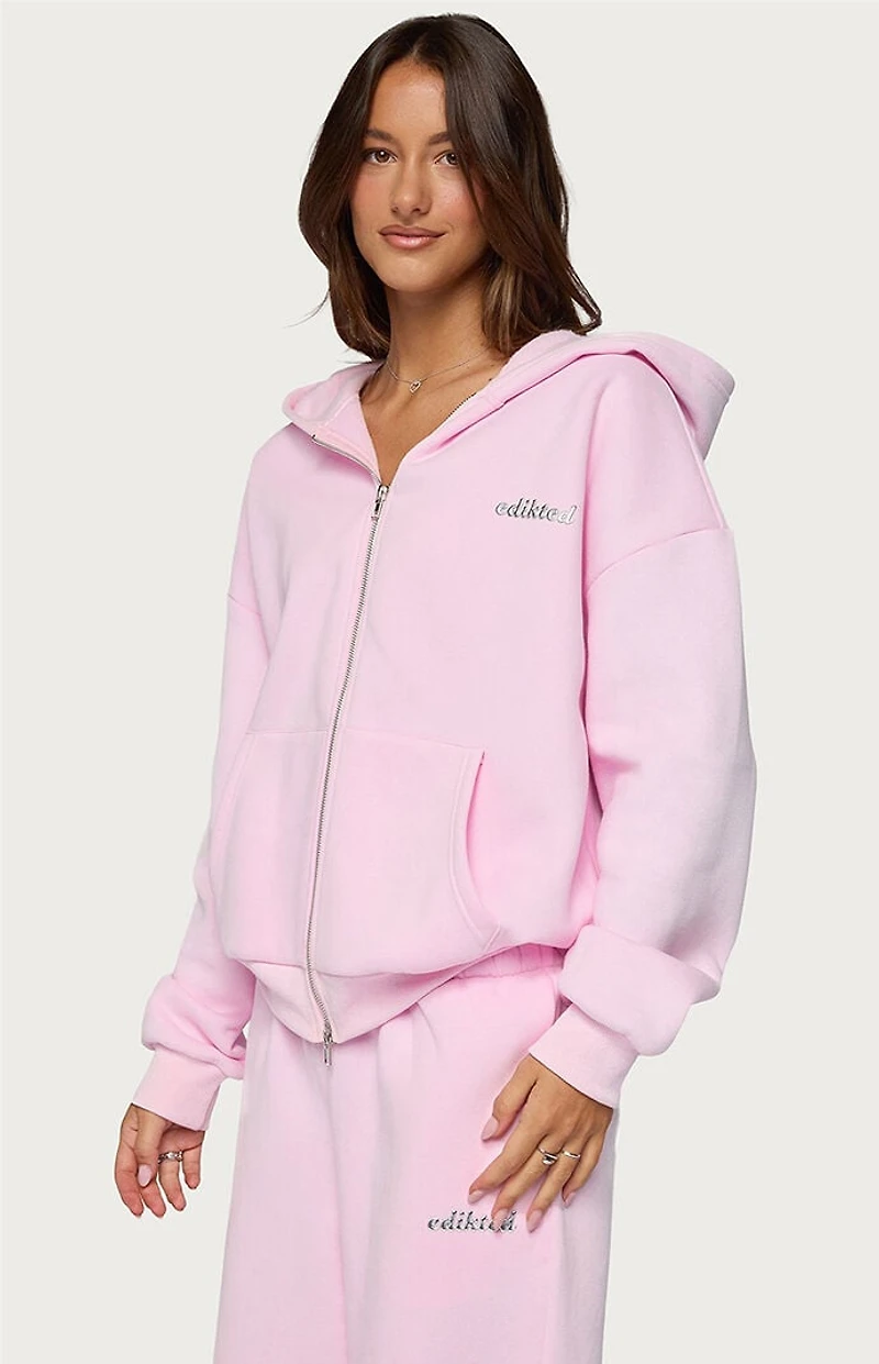 Edikted Diva Zip Up Hoodie