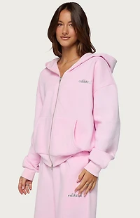 Edikted Diva Zip Up Hoodie