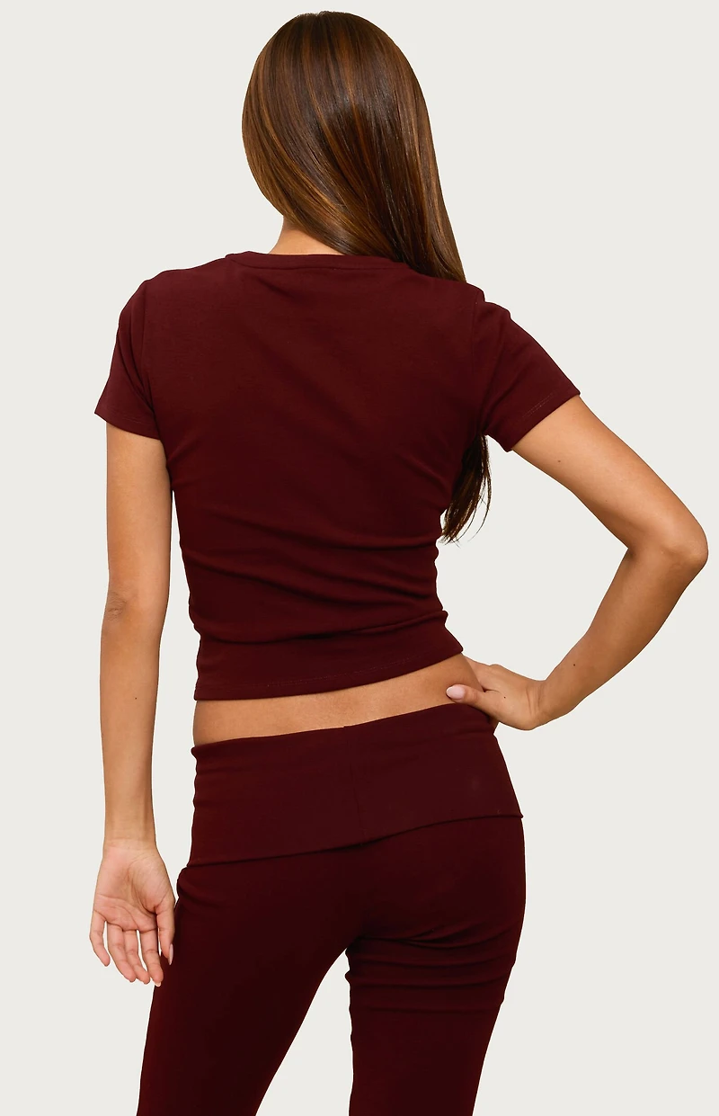 Edikted Emelia Fitted T-Shirt