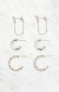 LA Hearts 3 Pack Celestial Earrings