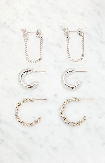 LA Hearts 3 Pack Celestial Earrings