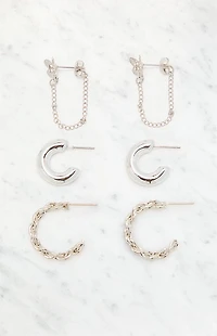 LA Hearts 3 Pack Celestial Earrings