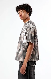 Pacsun Ascend Camo Cropped Boxy T-Shirt