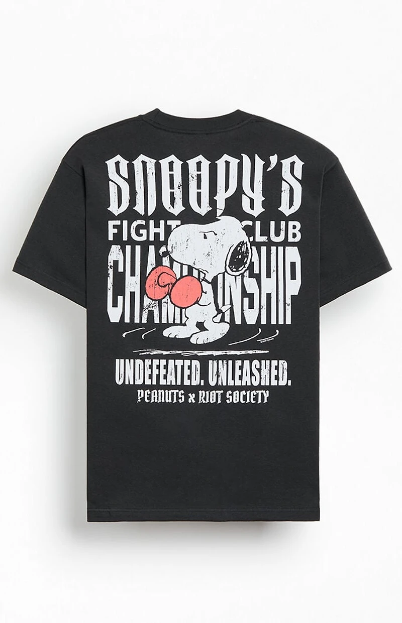 Riot Society Snoopy Fight Club Champion T-Shirt
