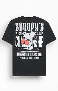 Riot Society Snoopy Fight Club Champion T-Shirt