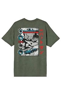 Batmanga Batman & Robin Batmobile T-Shirt