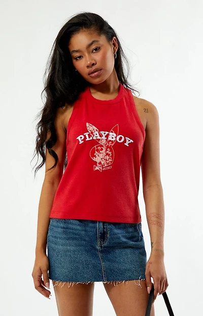 Playboy By PacSun Fill Bunny Tank Top