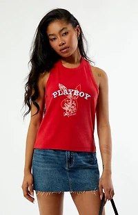 Playboy By PacSun Fill Bunny Tank Top