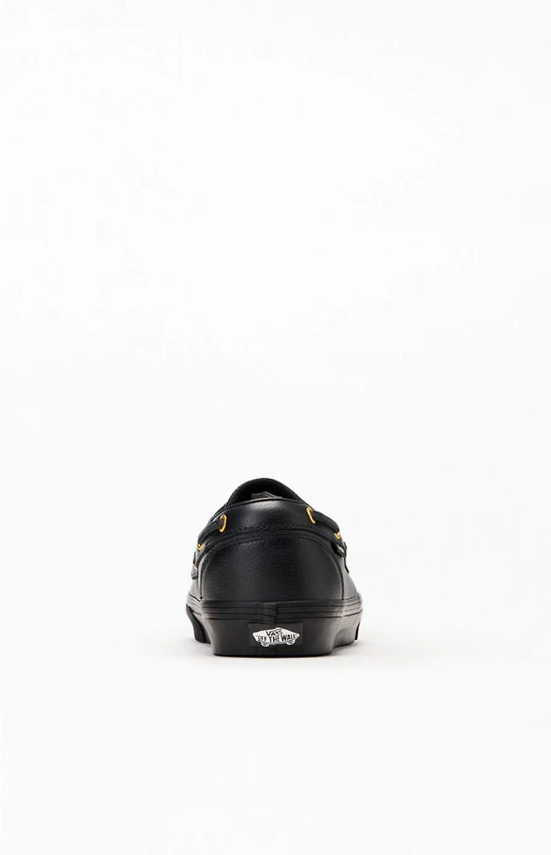 Vans Black 2-Eyelet Boat Shoes