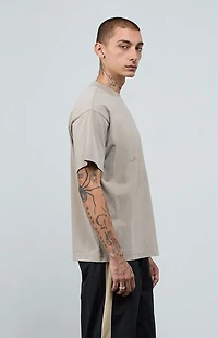 A.R.C. Tan Vintage Wash Heavyweight Oversized T-Shirt