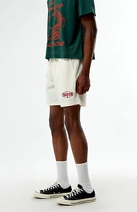 Pacsun Cream Mesh Basketball Shorts