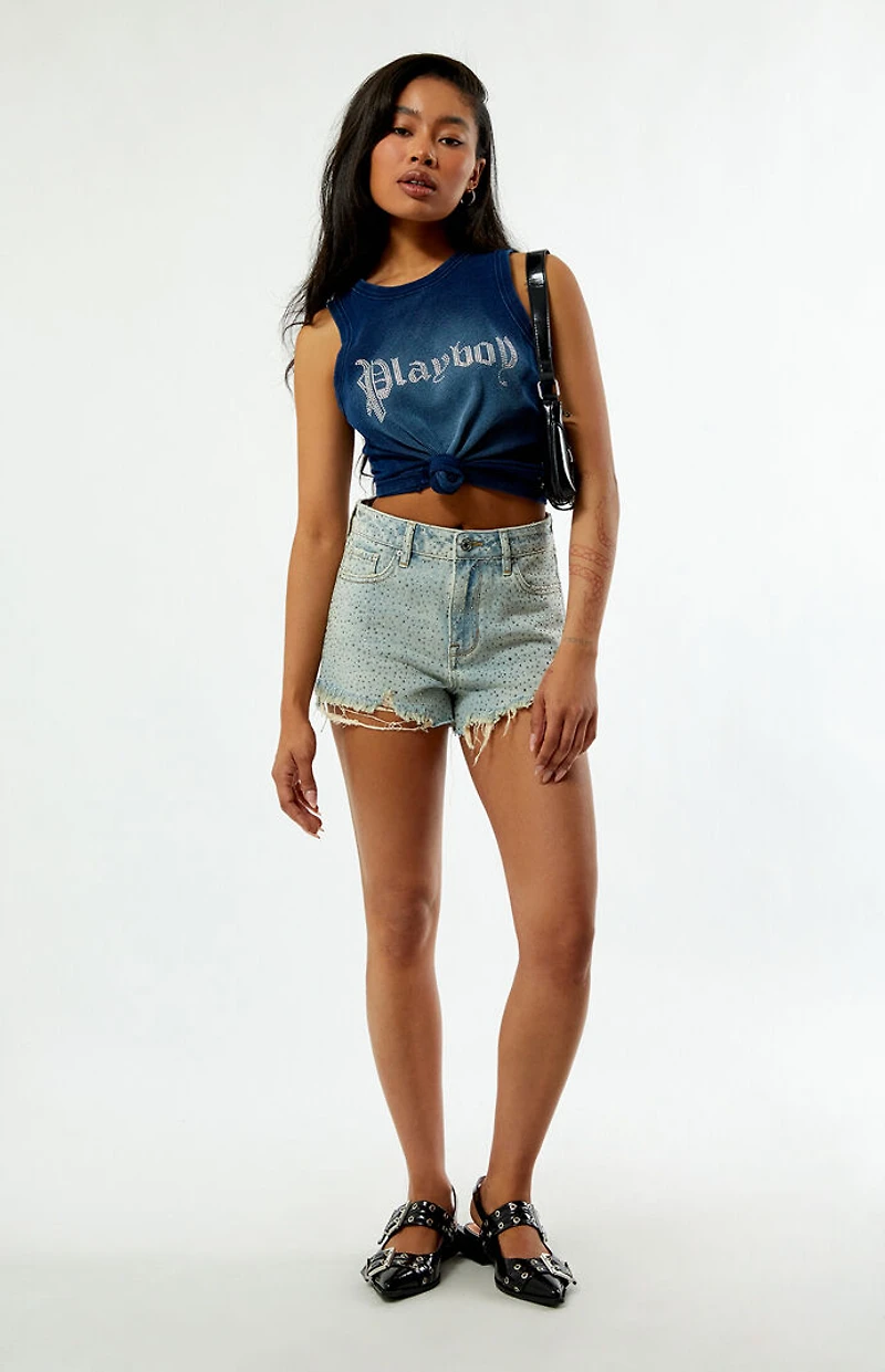 Playboy By PacSun Rhinestone Tank Top