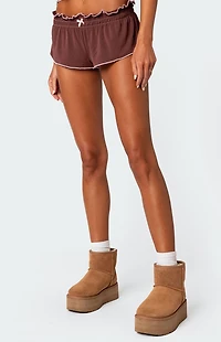 Edikted Alice Gathered Waist Shorts