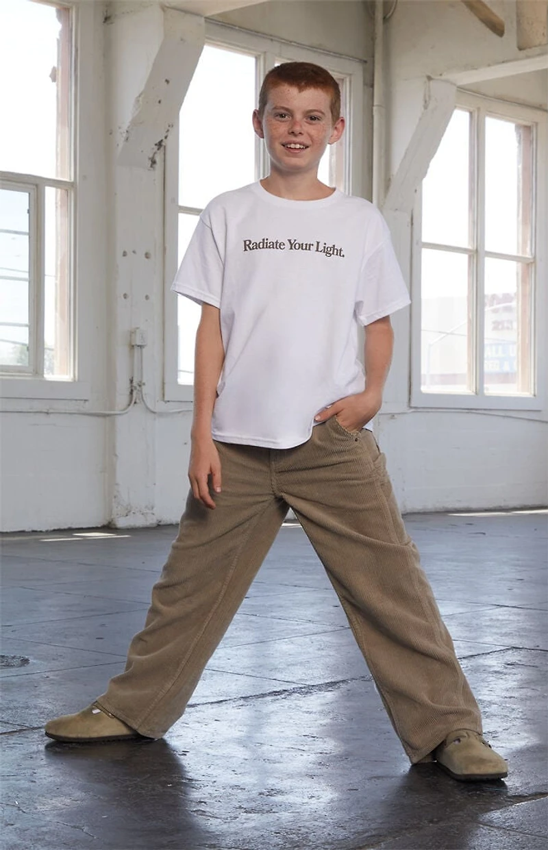 Pacsun Kids Baggy Pants Corduroy Carpenter Brown