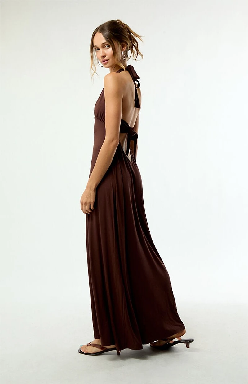Third Charm Alexa Halter Midi Dress
