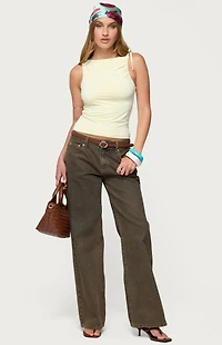 Edikted Shanee Tie Shoulder Top