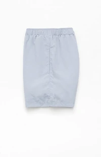 Pacsun Gray Baggy 4.5" Swim Trunks
