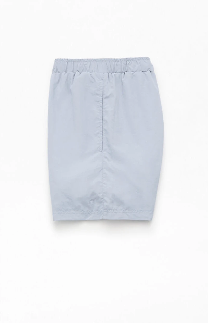 Pacsun Gray Baggy 4.5" Swim Trunks