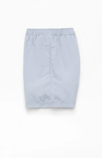 Pacsun Gray Baggy 4.5" Swim Trunks