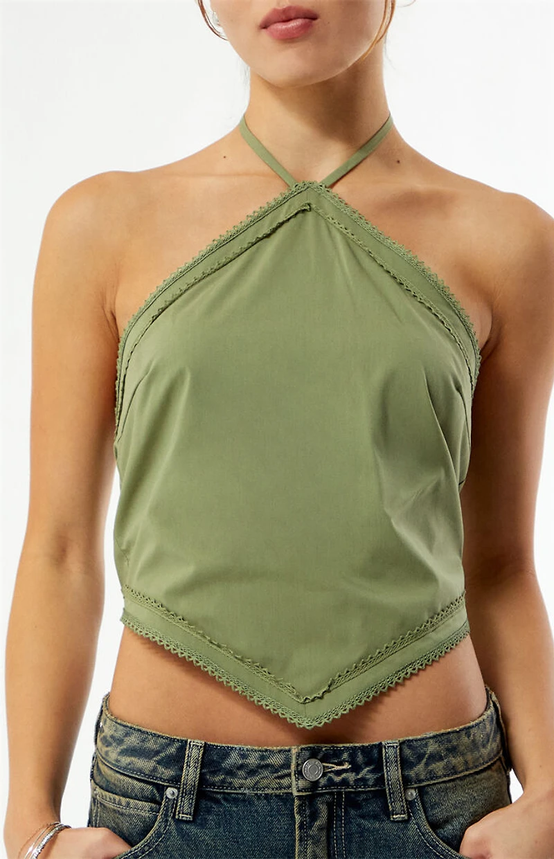 Your Favorite Maggie Tie Back Handkerchief Top