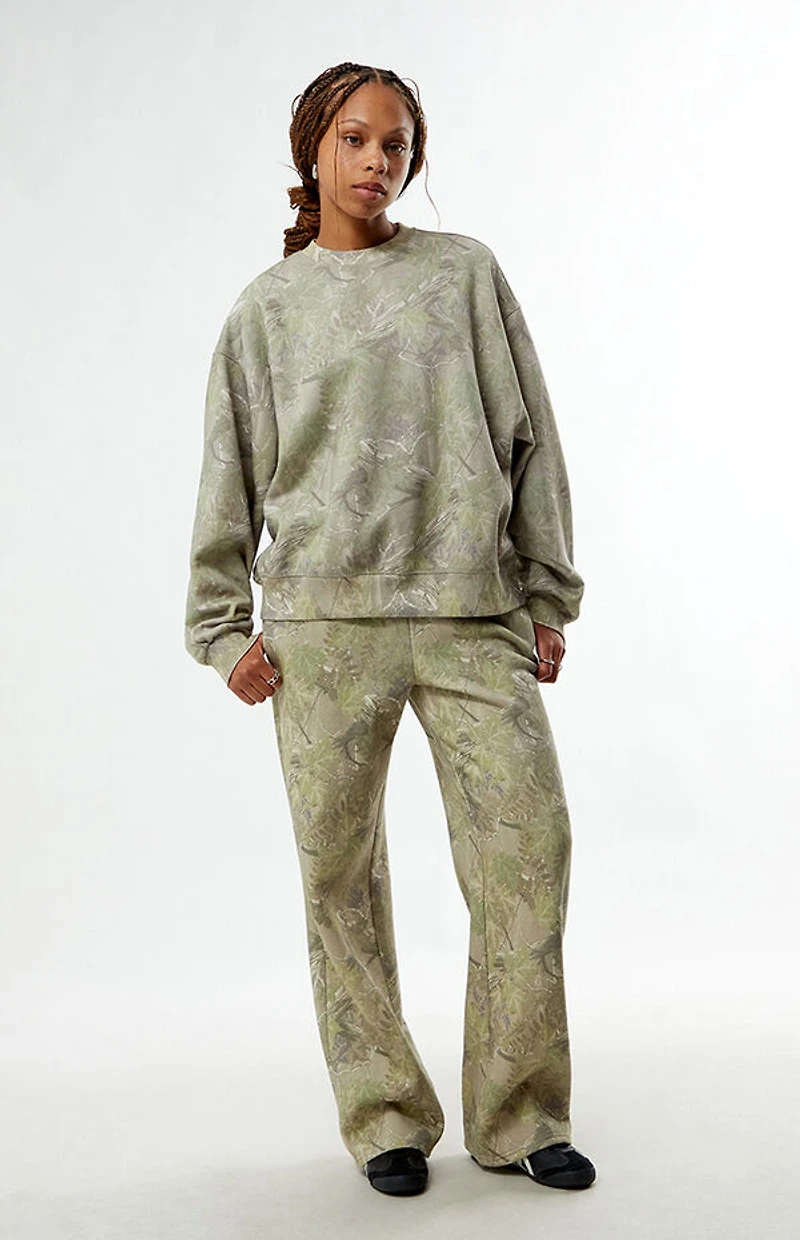 Pacsun Tree Camo Crew Neck Sweatshirt