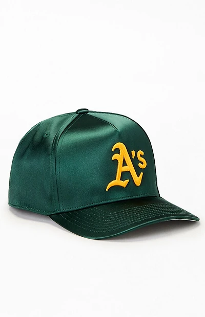 Mitchell & Ness A's City Lights Satin Snapback Hat