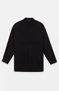 Fear of God ESSENTIALS Black Military Nylon Overshirt Jacket