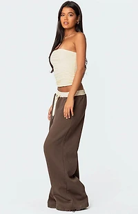 Edikted Fifi Gathered Strapless Top