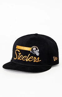 New Era Pittsburgh Steelers 9FIFTY Corduroy Rope Trim Snapback Hat