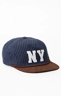Pacsun NY Pinstripe Golfer Dad Hat