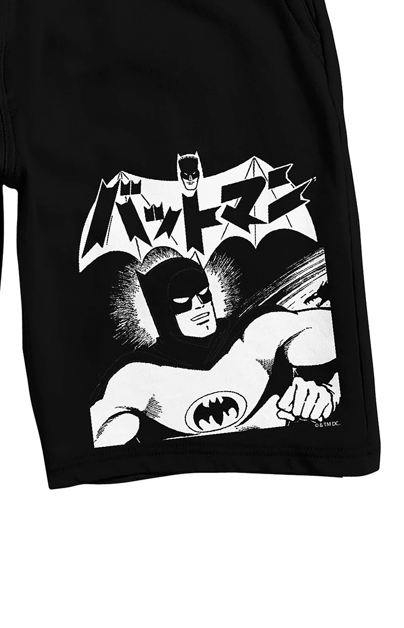 Batmanga Batman Manga Art Sweat Shorts