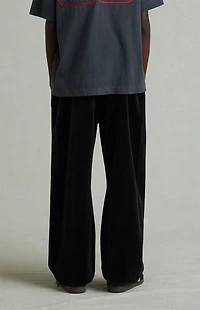 Fear of God ESSENTIALS Kids Vintage Black Velour Flare Sweatpants