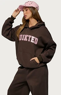 Edikted Glow Rhinestone Hoodie