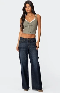 Edikted Lacey Layered Tank Top