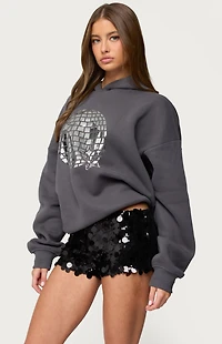 Edikted Disco Ball Hoodie