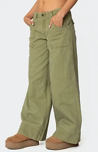 Edikted Vivienne Twill Baggy Pants