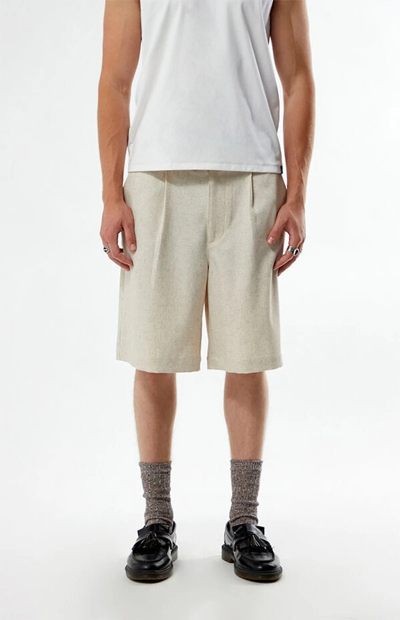 FIELD OF STUDY by Pacsun Linen Baggy Shorts