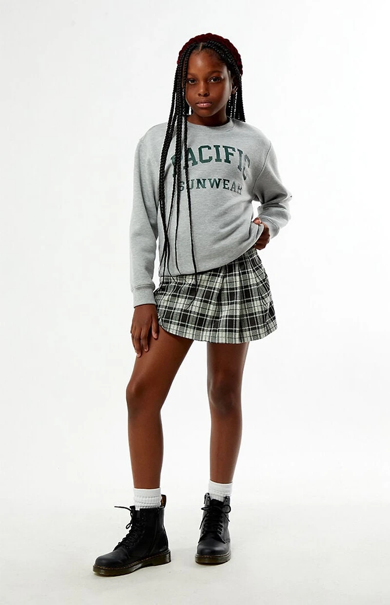 Pacsun Kids Plaid Buckle Mini Skort
