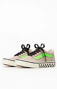 Vans Kids Tan Glow-In-The-Dark Old Skool Shoes