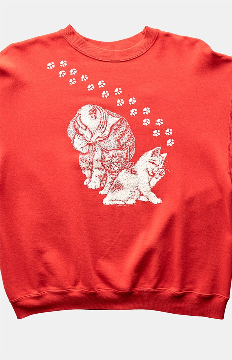 PS VINTAGE 90s Kitties Crew Neck Sweatshirt