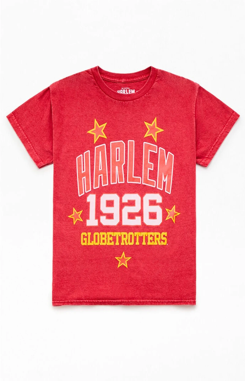 Kids Washed Red Harlem Globetrotters T-Shirt