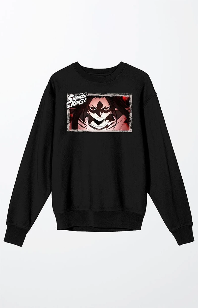 Shaman King Yoh Close Up Crew Neck Sweatshirt