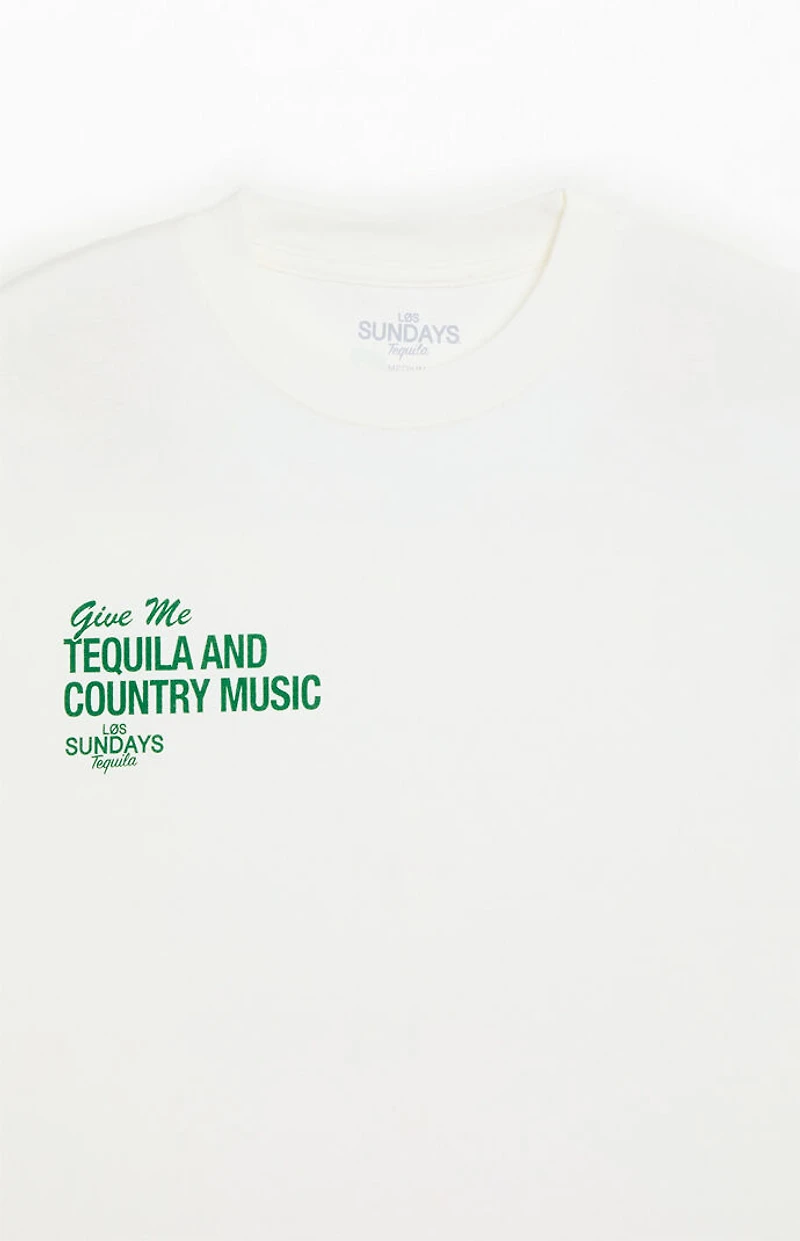 Los Sundays White The Tequila & Country Music T-Shirt