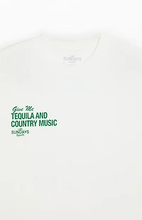 Los Sundays White The Tequila & Country Music T-Shirt