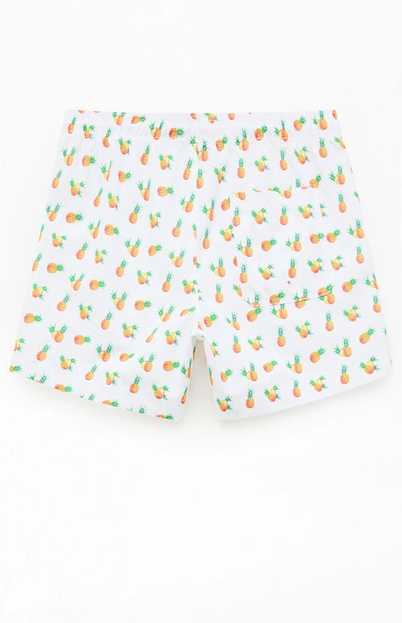 Pacsun Pineapple 4.5" Swim Trunks